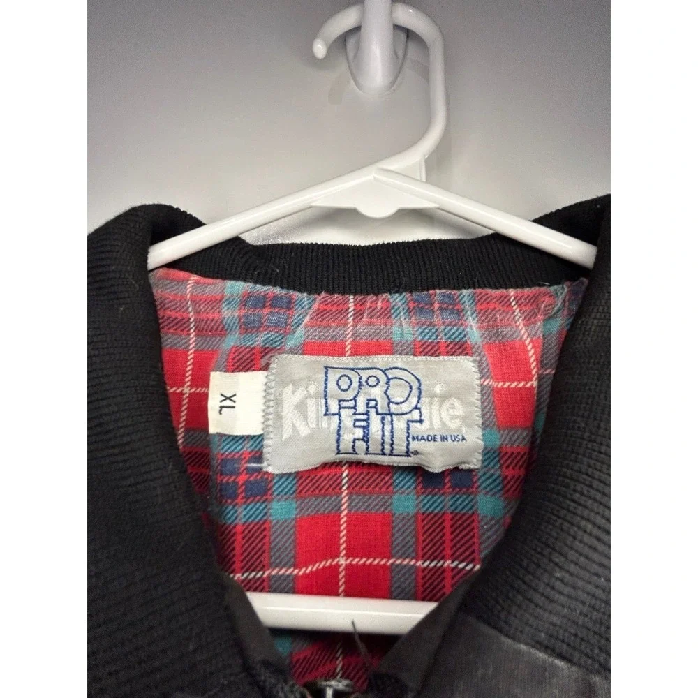Vintage 70's 80's Deka Batteries Plaid Lined Jacket No‎ Flaws